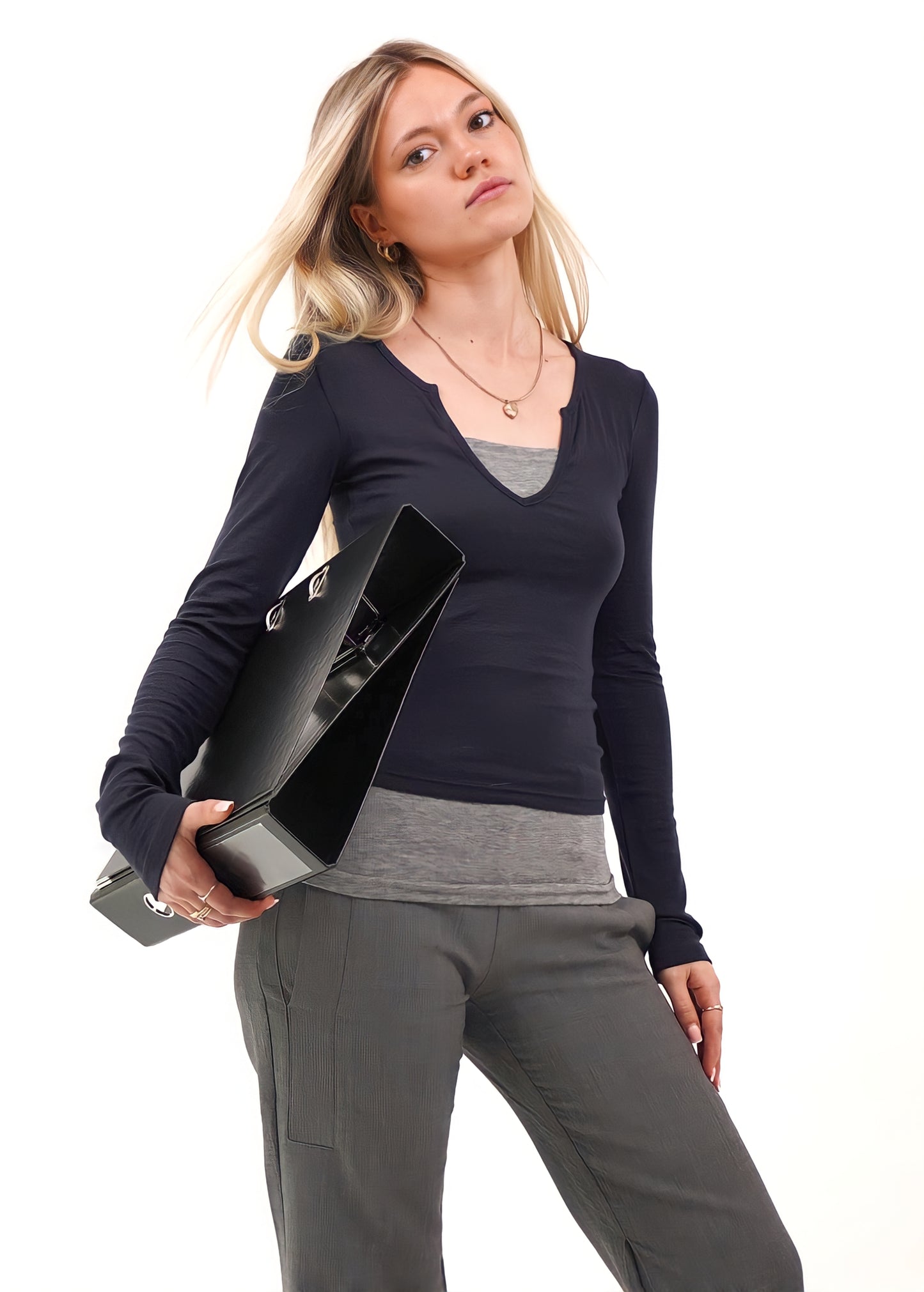 The Layered Full-Length V Top - Billies UK