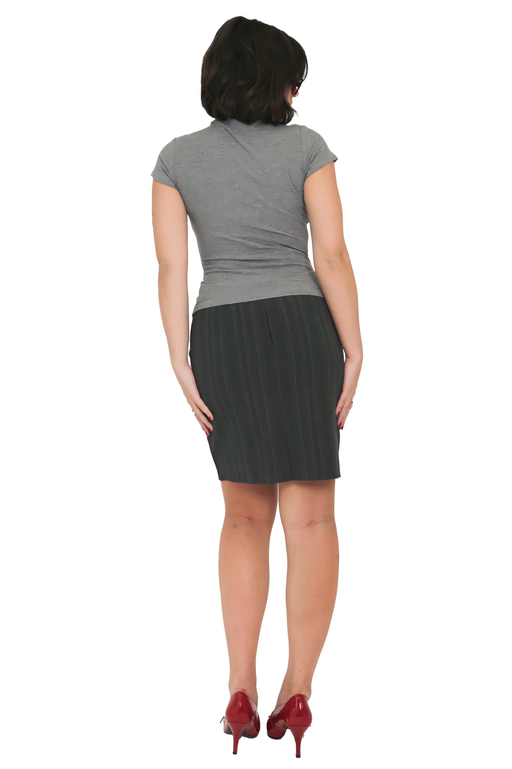 The Pinstripe Pencil Skirt - Billies UK